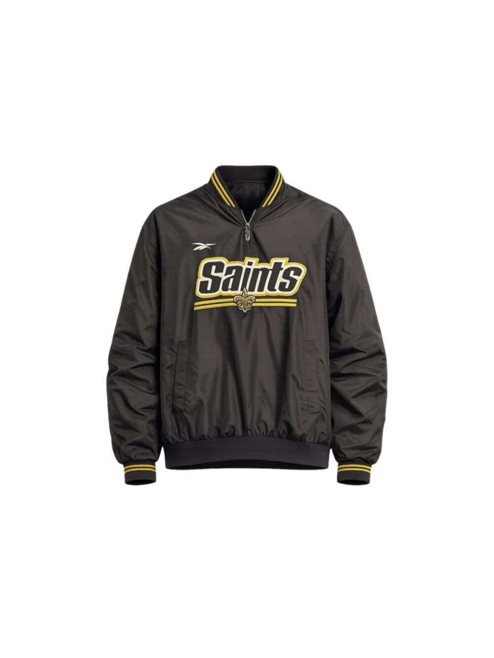 VTG Rebook Pro Line New Orleans Saints NFL Gold Thread Windbreaker M